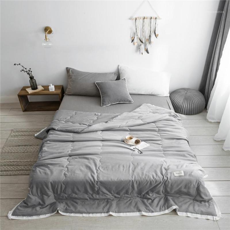 Simple style Pure Color Summer Quilt Bedspread Blanket gray Comforter soft Bed Cover Twin full Queen Quilting solid bedclothes1, Style5
Simple style Pure Color Summer Quilt Bedspread Blanket gray Comforter soft Bed Cover Twin full Queen Quilting solid bedclothes1, Style5