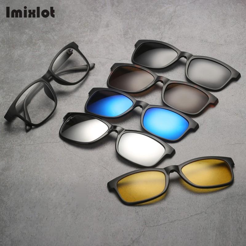 5+1 Men Women Polarized Optical Magnetic Sunglasses Clips Magnet Clip on Sunglasses Polaroid Clip on Sun Glasses Eyeglass Frame
5+1 Men Women Polarized Optical Magnetic Sunglasses Clips Magnet Clip on Sunglasses Polaroid Clip on Sun Glasses Eyeglass Frame