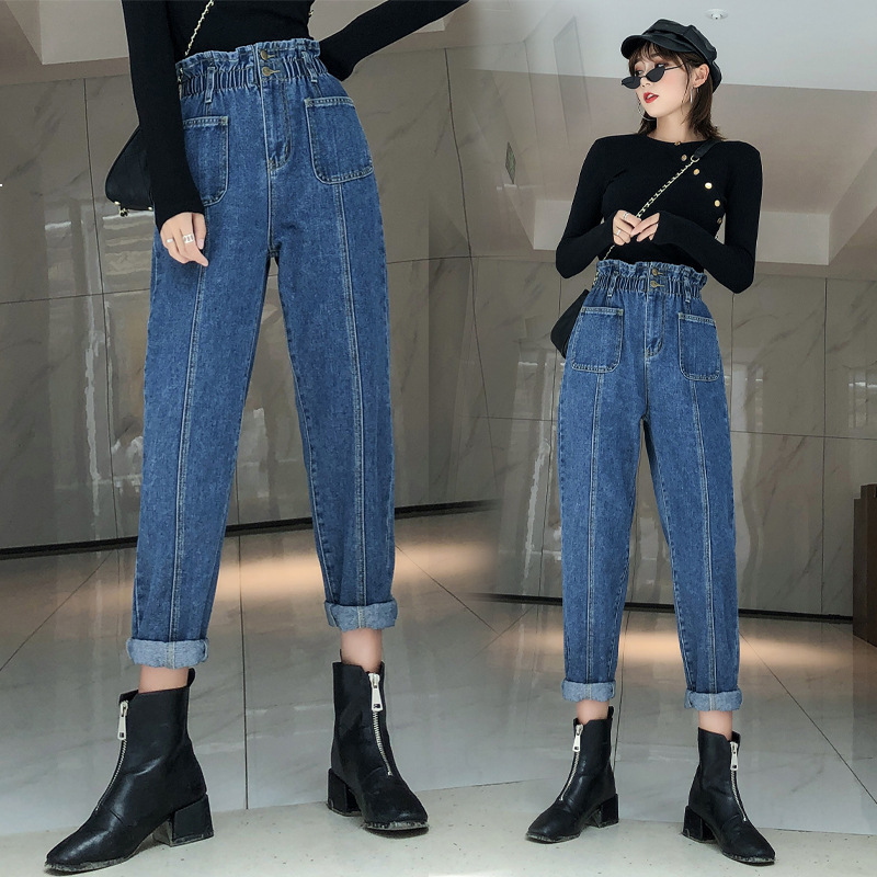 2021 New Women' Brim Spring Plus Size High Waist Loose Large Elastic Lotus Leaf 100 Kg Can Be Worn Waistline New M5 Pants Inzv, Blue
2021 New Women' Brim Spring Plus Size High Waist Loose Large Elastic Lotus Leaf 100 Kg Can Be Worn Waistline New M5 Pants Inzv, Blue