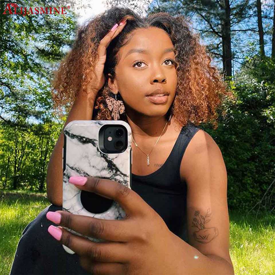 Omber Human Hair Wig 150% Density Malaysian Kinky Curly Short Bob Lace Front Human Hair Wigs Remy Brown Colored Wigs, As pic
Omber Human Hair Wig 150% Density Malaysian Kinky Curly Short Bob Lace Front Human Hair Wigs Remy Brown Colored Wigs, As pic