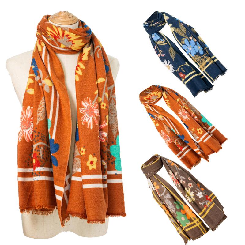 2021 Autumn Scarves Women Floral Multi-color Temperament Scarf Fashion Female Multi-Purpose Shawl Scarf Echarpe Femme Hiver
2021 Autumn Scarves Women Floral Multi-color Temperament Scarf Fashion Female Multi-Purpose Shawl Scarf Echarpe Femme Hiver