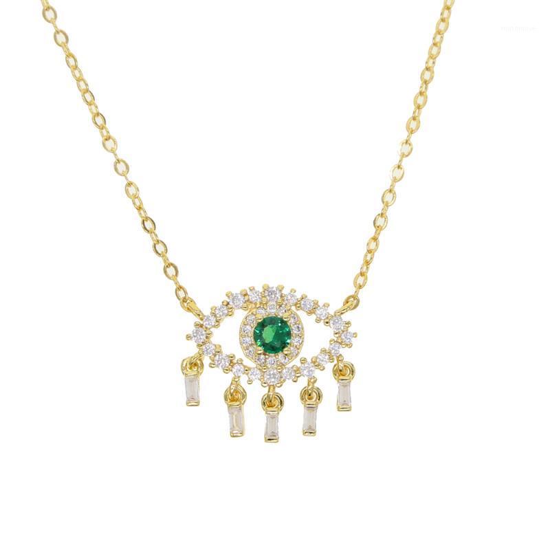 White green cubic zirconia turkish evil eye pendant necklace Gold color baguette cz drop eye jewelry1
White green cubic zirconia turkish evil eye pendant necklace Gold color baguette cz drop eye jewelry1