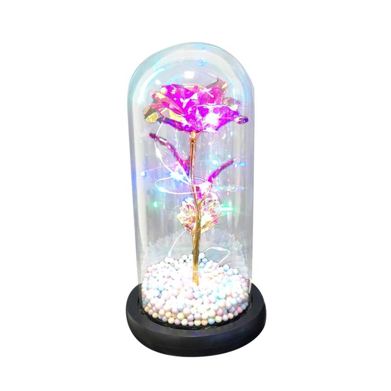 1PC Valentine's Day Gift LED Glow-In-The-Dark Glass Cover Rose Is A Unique Gift Artificial Flowers
1PC Valentine's Day Gift LED Glow-In-The-Dark Glass Cover Rose Is A Unique Gift Artificial Flowers