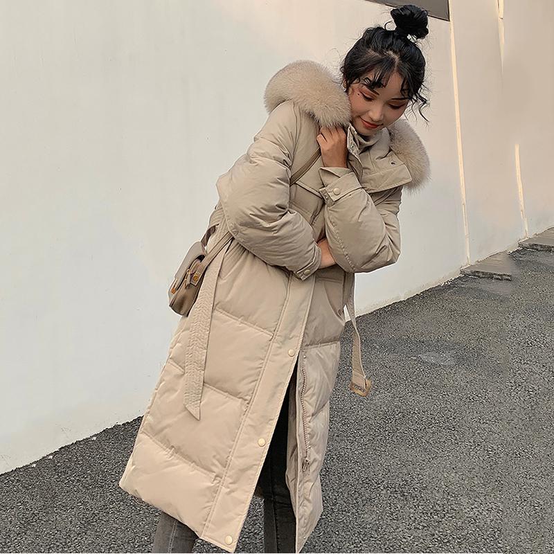 Duck Down Jacket Women Winter Long Faux Fur Collar Hood Coat Female Belted Warm Down Parka For Women Clothes Thick 2020, Black
Duck Down Jacket Women Winter Long Faux Fur Collar Hood Coat Female Belted Warm Down Parka For Women Clothes Thick 2020, Black