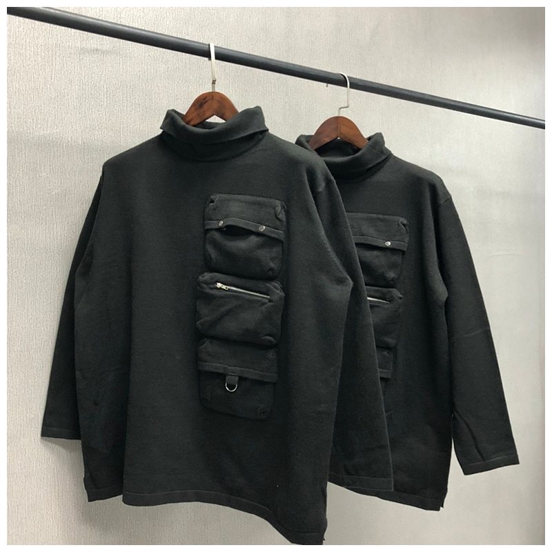 2021 New Japanese Harajuku Fenggao Street Function Dark Turtleneck Cashmere Black 100% Cotton Long Sleeve Sweater Men's N7tr
2021 New Japanese Harajuku Fenggao Street Function Dark Turtleneck Cashmere Black 100% Cotton Long Sleeve Sweater Men's N7tr