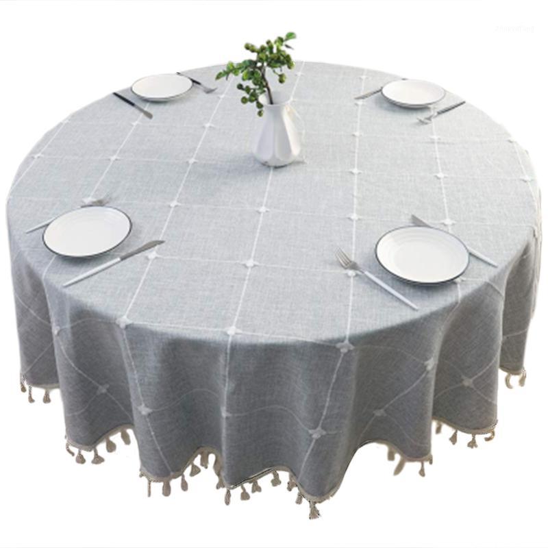 Table Cloth Round Tablecloth, Cotton Linen Tassel Cover For Kitchen Dinner Table, Decorative Jacquard Desk Cover, Diameter 63 In
Table Cloth Round Tablecloth, Cotton Linen Tassel Cover For Kitchen Dinner Table, Decorative Jacquard Desk Cover, Diameter 63 In