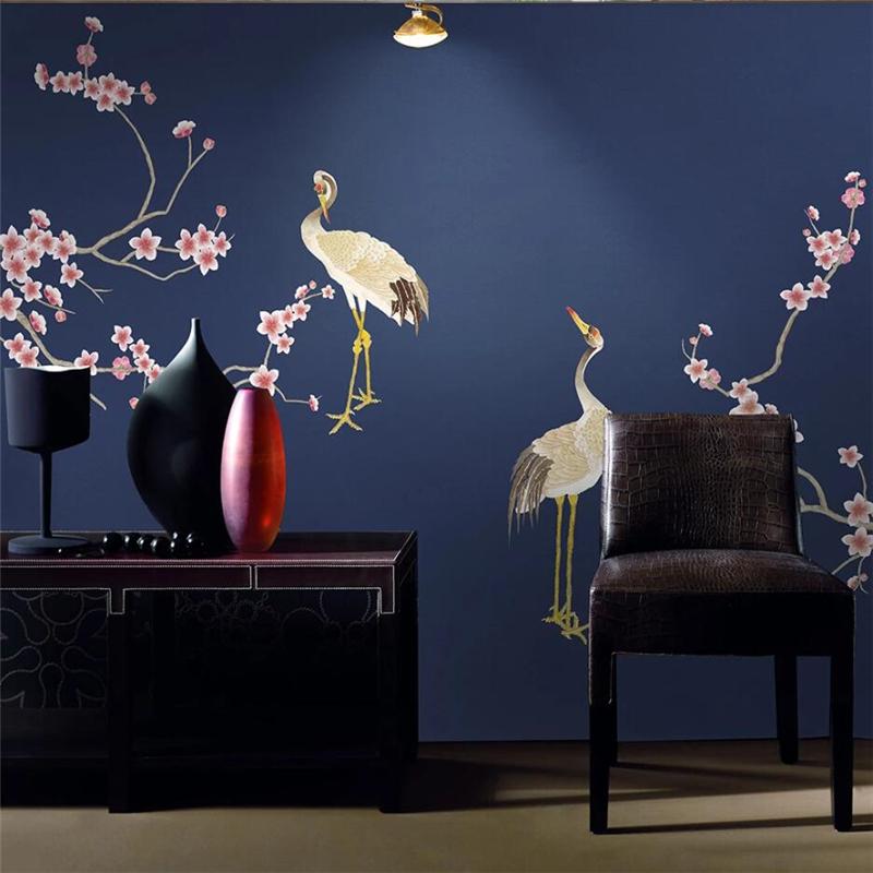wellyu Custom wallpaper 3D murals hand-painted new Chinese plum blossoms strokes flowers and birds cranes background wallpaper
wellyu Custom wallpaper 3D murals hand-painted new Chinese plum blossoms strokes flowers and birds cranes background wallpaper