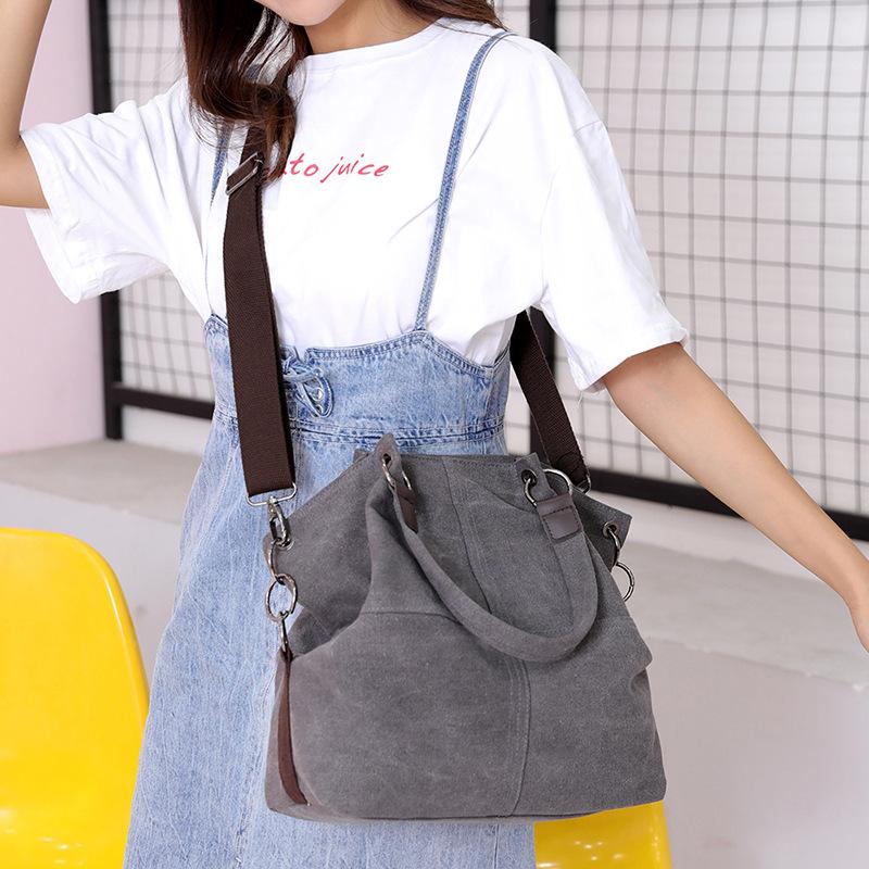 One Shoulder Bag Women's New Casual Versatile Women's Canvas Bag Large Capacity Simple Fashion Cross Carry Lady Handbag
One Shoulder Bag Women's New Casual Versatile Women's Canvas Bag Large Capacity Simple Fashion Cross Carry Lady Handbag
