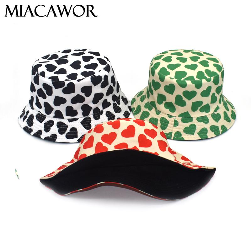 MIACAWOR New Fashion Bucket Hat Reversible Women Print Panama Hip Hop Caps Men Outdoor Casual Fisherman Hat M114, Red heart1
MIACAWOR New Fashion Bucket Hat Reversible Women Print Panama Hip Hop Caps Men Outdoor Casual Fisherman Hat M114, Red heart1