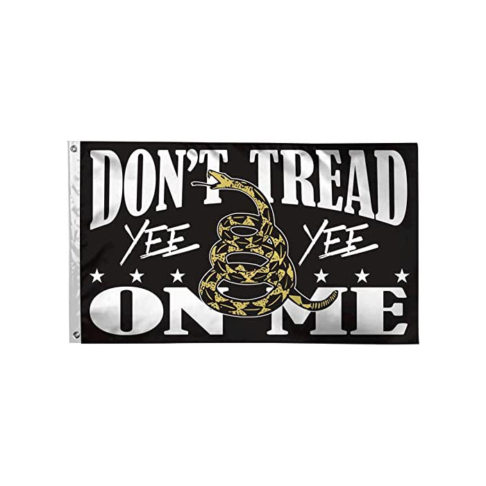 Dont Tread On Me YEE YEE Flag Flag Double Stitched Flag 3x5 FT Banner 90x150cm Party Gift 100D Printed Hot selling!
Dont Tread On Me YEE YEE Flag Flag Double Stitched Flag 3x5 FT Banner 90x150cm Party Gift 100D Printed Hot selling!