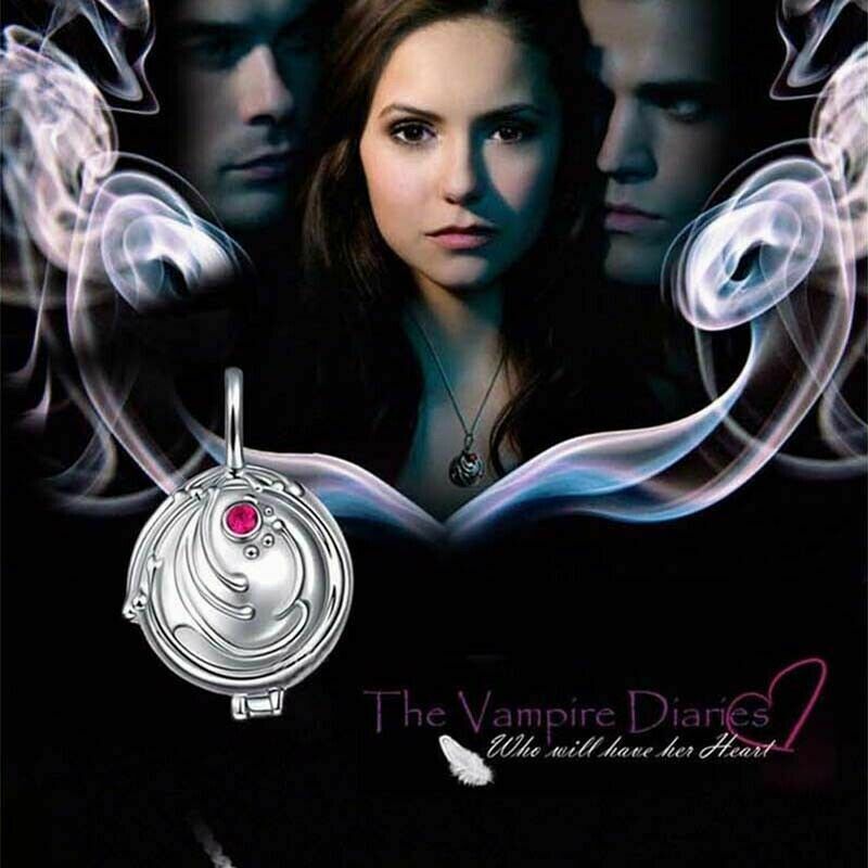 The Vampire Diaries Elena Vervain Pendant 925 Sterling Silver Necklace Pendant Women Jewelry Sweater Necklace Birthday Gifts 201104