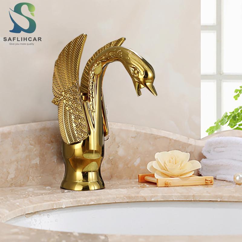 Gold Luxury Bathroom Basin Sink Faucet Swan Style Personality Fashion Deck-mounted Hot and Cold Basin Faucet
Gold Luxury Bathroom Basin Sink Faucet Swan Style Personality Fashion Deck-mounted Hot and Cold Basin Faucet