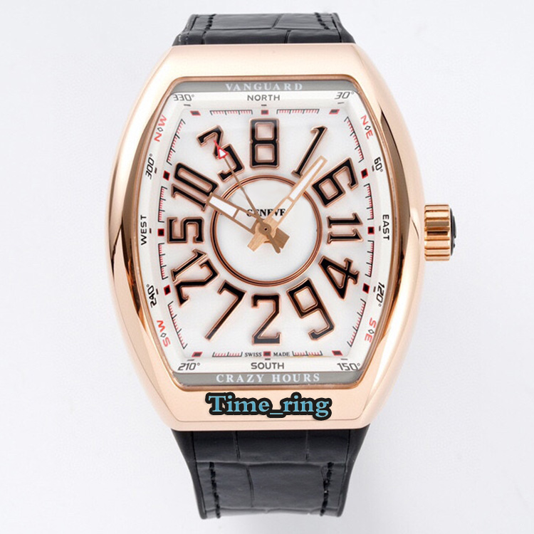 ABF Top version V 45 CH BR BL Crazy Hour Dial Rose Gold Steel Case CZ02 Automatic Mechanical Movement Mens Watch Leather Strap Sport Watches, Professional waterproof
ABF Top version V 45 CH BR BL Crazy Hour Dial Rose Gold Steel Case CZ02 Automatic Mechanical Movement Mens Watch Leather Strap Sport Watches, Professional waterproof