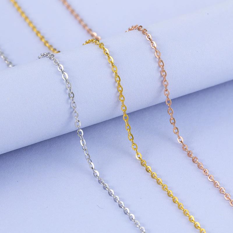 Real Solid Sterling Sliver Chain Necklace White Gold Yellow Gold Rose Color Last Forever
Real Solid Sterling Sliver Chain Necklace White Gold Yellow Gold Rose Color Last Forever