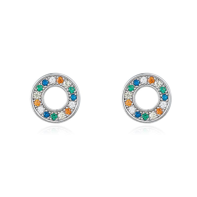 Stud WEIMANJINGDIAN Arrival Rainbow Color Cubic Zirconia CZ Zircon Crystal Round Circle Shape Earrings
Stud WEIMANJINGDIAN Arrival Rainbow Color Cubic Zirconia CZ Zircon Crystal Round Circle Shape Earrings