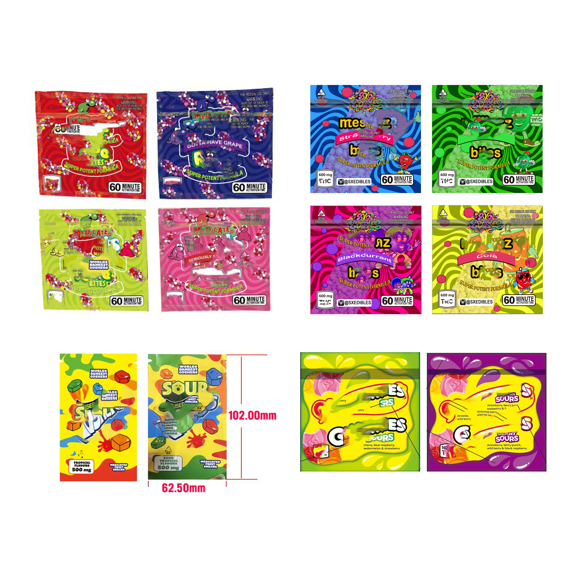 EMPTY 600mg Millionz Bites Cannaburst Bag SUPER POTENT FORMULA Apple Strawberry Cola gummy Bag Skittles Errlli bag Wholesale
EMPTY 600mg Millionz Bites Cannaburst Bag SUPER POTENT FORMULA Apple Strawberry Cola gummy Bag Skittles Errlli bag Wholesale