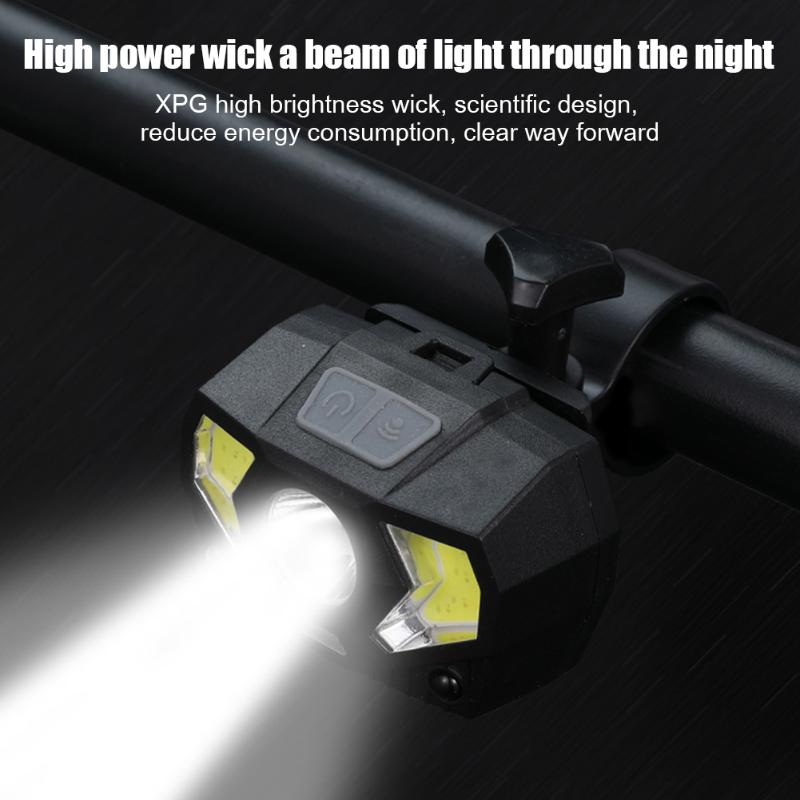 Bicycle Lights 300LM XPG + COB LED Headlight USB Rechargeable 6 Modes Outdoor Climbing Hiking Hunting Fishing Torch Light
Bicycle Lights 300LM XPG + COB LED Headlight USB Rechargeable 6 Modes Outdoor Climbing Hiking Hunting Fishing Torch Light