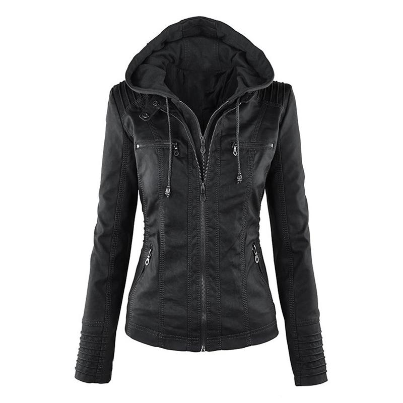 Women's Leather & Faux 2022 Women Autumn Winter Soft Jackets Coats Lady Black PU Zipper Epaule Motorcycle Streetwear
Women's Leather & Faux 2022 Women Autumn Winter Soft Jackets Coats Lady Black PU Zipper Epaule Motorcycle Streetwear