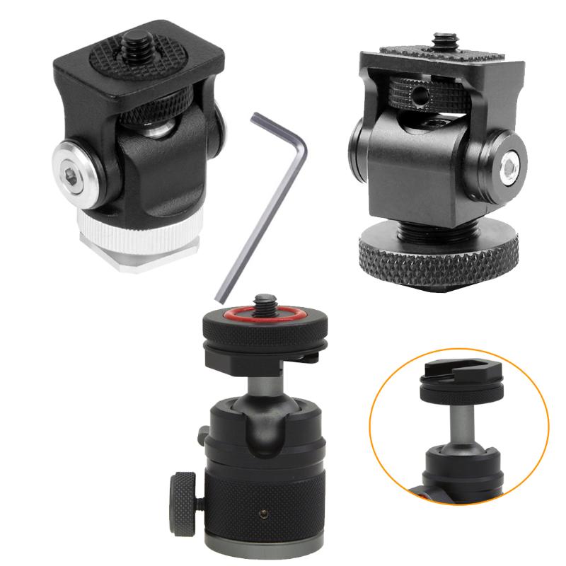 Hot Shoe Mount Mini BallHead 360 Panoramic Monitor Holder Camera Pan Tilt 1/4'' Cold Shoe Adapter for Tripod Light Flash Bracket
Hot Shoe Mount Mini BallHead 360 Panoramic Monitor Holder Camera Pan Tilt 1/4'' Cold Shoe Adapter for Tripod Light Flash Bracket