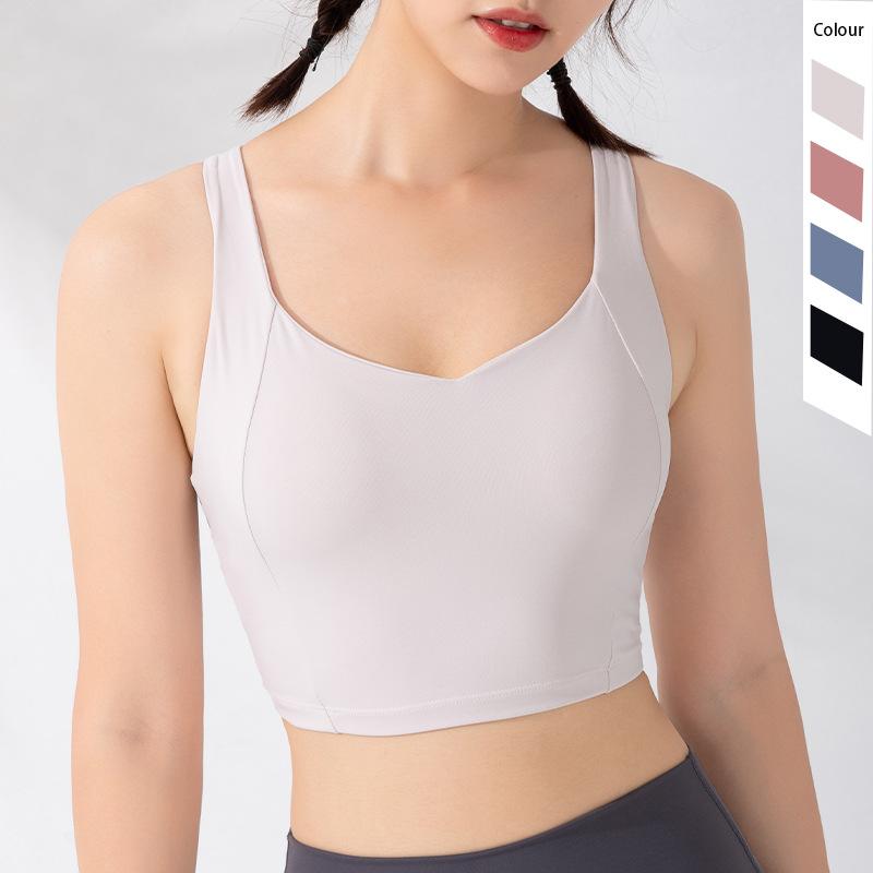 Women Yoga Sport Bra Underwear Quick Dry Workout Jogging Push Up Shockproof Running Crop Tops With Removable Pads, Black
Women Yoga Sport Bra Underwear Quick Dry Workout Jogging Push Up Shockproof Running Crop Tops With Removable Pads, Black