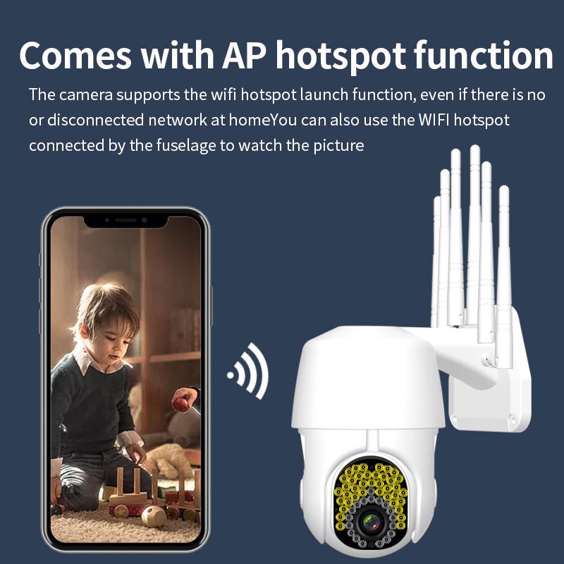 WIFI Camera Outdoor PTZ IP Camera 1080P Wireless Speed Dome CCTV Security Cameras 2MP IR Home Outdoor Surveilance
WIFI Camera Outdoor PTZ IP Camera 1080P Wireless Speed Dome CCTV Security Cameras 2MP IR Home Outdoor Surveilance