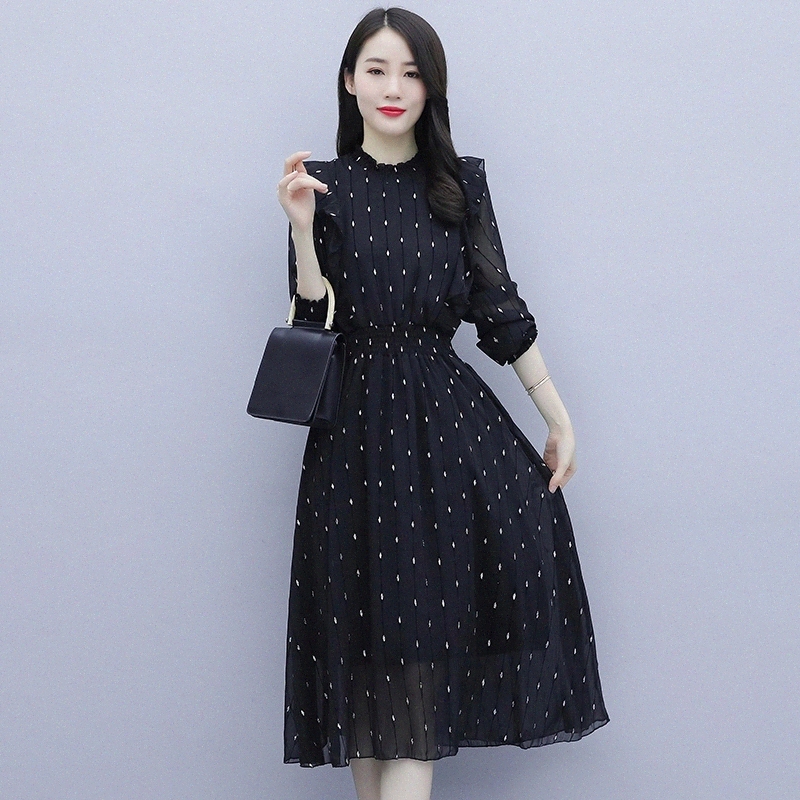 JXMYY Autumn 2020 new goddess retro black western temperament bottoming long skirt pleated suit skirt polka dot dress #Hy3X, Black;gray
JXMYY Autumn 2020 new goddess retro black western temperament bottoming long skirt pleated suit skirt polka dot dress #Hy3X, Black;gray
