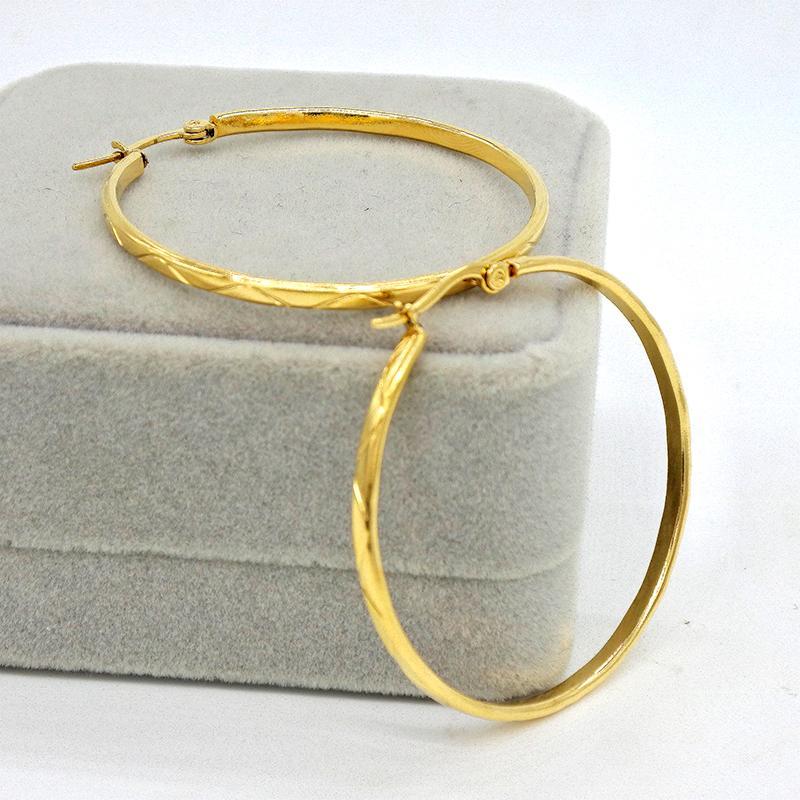 AMUMIU Gold Big Circle Classic Fashion Hoop Earrings Gold Stainless Steel Earring For Women Pendientes Mujer HZE0371
AMUMIU Gold Big Circle Classic Fashion Hoop Earrings Gold Stainless Steel Earring For Women Pendientes Mujer HZE0371