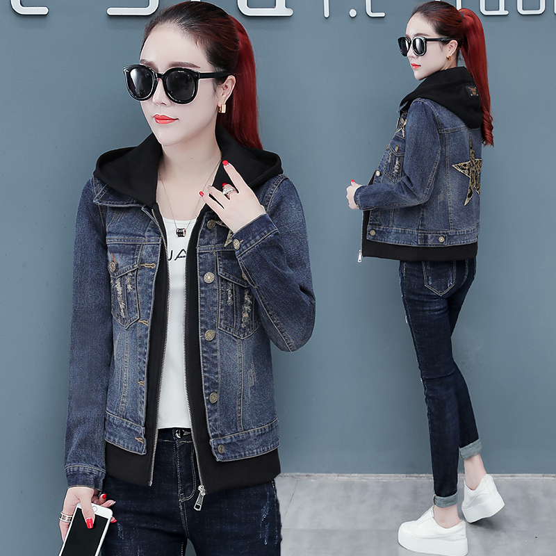 2021 Autumn New Casual Fashion with Jacket Plus Size Hot Velvet Loose Student Denim Female Coat R58 Ngei, Blue 1
2021 Autumn New Casual Fashion with Jacket Plus Size Hot Velvet Loose Student Denim Female Coat R58 Ngei, Blue 1