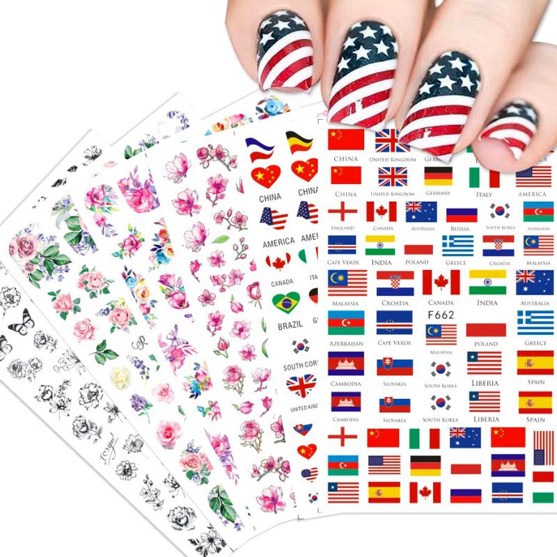 1pcs 3D Flower Nail Art Stickers New Adhesive National Flag Colorful Slider Butterfly Rose Decal Decor Manicure Tips LYF662-671, F667
1pcs 3D Flower Nail Art Stickers New Adhesive National Flag Colorful Slider Butterfly Rose Decal Decor Manicure Tips LYF662-671, F667