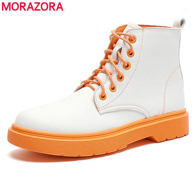 MORAZORA 2021 Genuine leather ankle boots women lace up fashion spring autumn boots ladies candy color women shoes female1, Purple
MORAZORA 2021 Genuine leather ankle boots women lace up fashion spring autumn boots ladies candy color women shoes female1, Purple