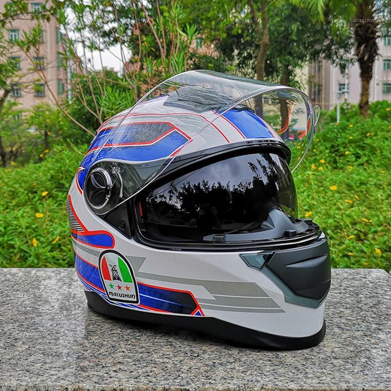 Motorcycle Blue Helmet Double Visors Cool Men riding casco Racing Motorbike Filp Up Full face Helmets1, As pic
Motorcycle Blue Helmet Double Visors Cool Men riding casco Racing Motorbike Filp Up Full face Helmets1, As pic