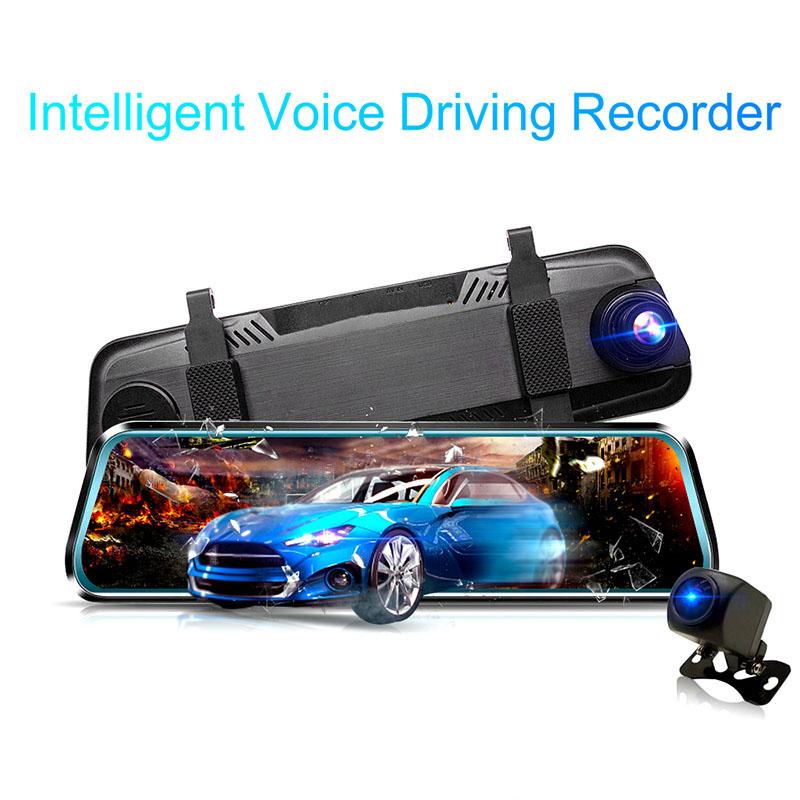 10in 1080P Duals Lens Car DVR Dash Cam High-definition Video Camera Recorder Rearview Mirror PUO88
10in 1080P Duals Lens Car DVR Dash Cam High-definition Video Camera Recorder Rearview Mirror PUO88