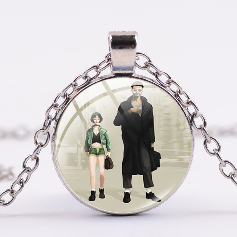 Fashion Matilda and Leon Necklace Glass Cabochon Crystal Pendant Silver Plated Long Chain Classic Moving Movie Charm Gift
Fashion Matilda and Leon Necklace Glass Cabochon Crystal Pendant Silver Plated Long Chain Classic Moving Movie Charm Gift