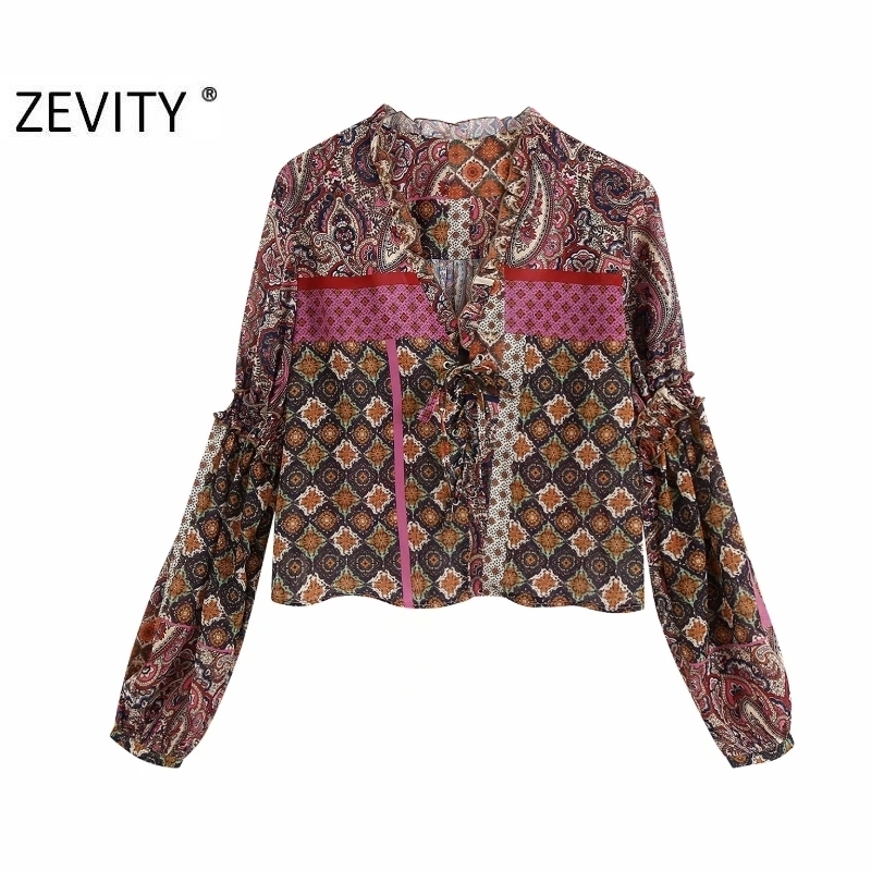 Zevity women vintage paisley flower print casual smock chic blouse ladies v neck agaric lace roupas femininas shirts tops LS6988 201201, As pic ls6988bb
Zevity women vintage paisley flower print casual smock chic blouse ladies v neck agaric lace roupas femininas shirts tops LS6988 201201, As pic ls6988bb