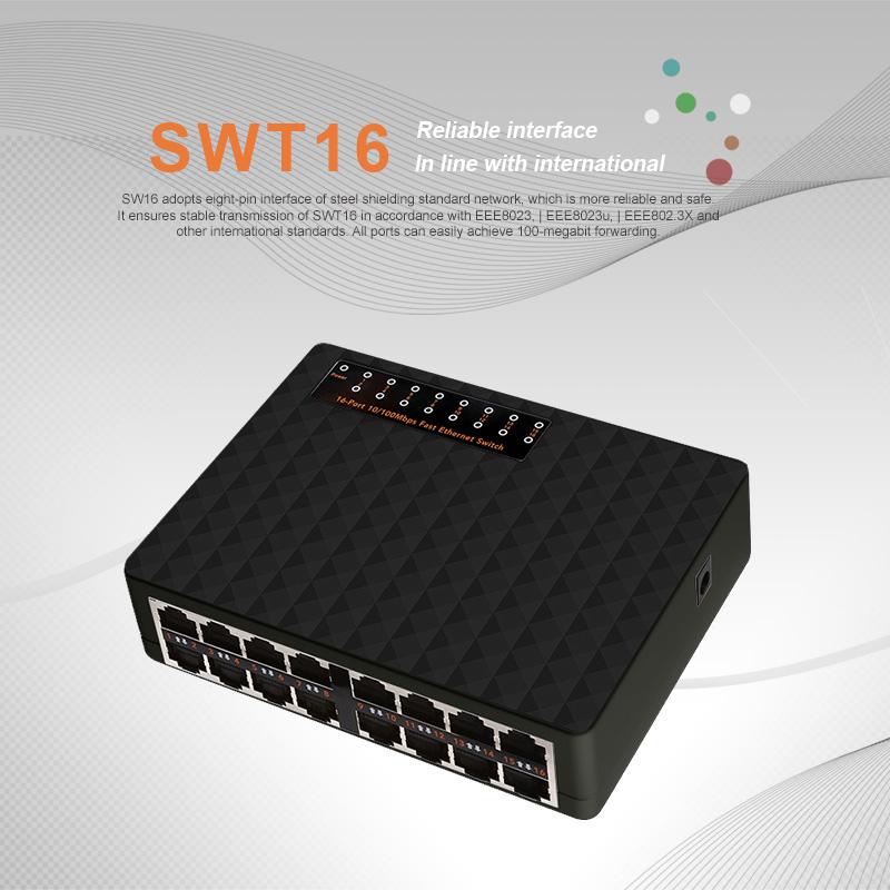 Professional 16 Ports Fast Ethernet LAN RJ45 Vlan Network Switch Switcher 10/100Mbps Hub for Desktop PC with EU/US Adapter
Professional 16 Ports Fast Ethernet LAN RJ45 Vlan Network Switch Switcher 10/100Mbps Hub for Desktop PC with EU/US Adapter