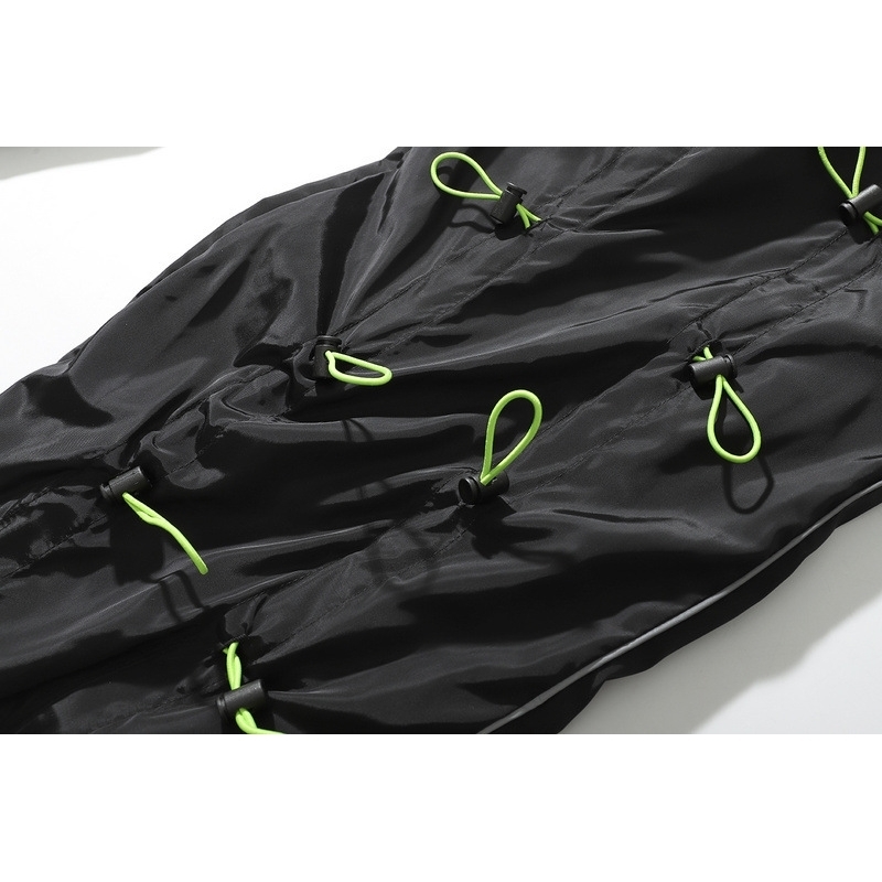 IEFB /men's and women's wear High-quality functional drawstring Sweatpants autumn streetwear new casual loose pants 9Y1317 201027