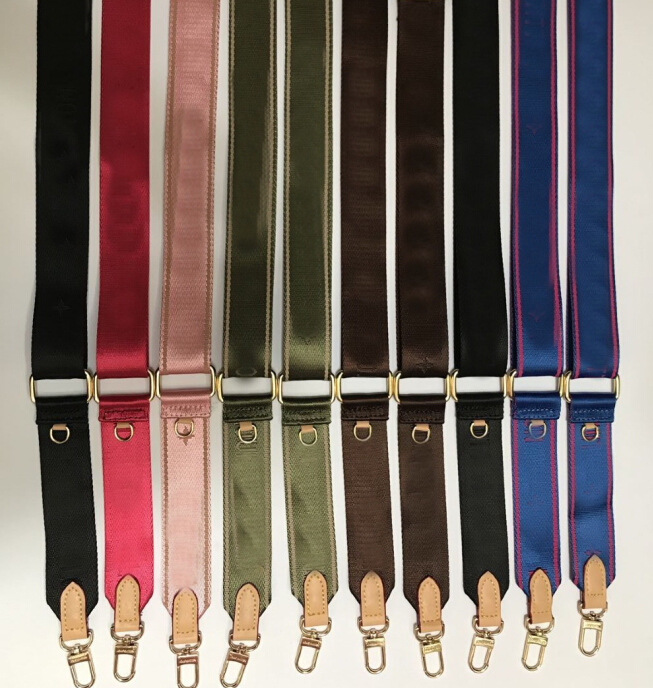1 pecs Accessories shoulder straps for match 3 piece set old flower women crossbody bag canvas Parts strap Sale 6 colors pink black green blue brown red