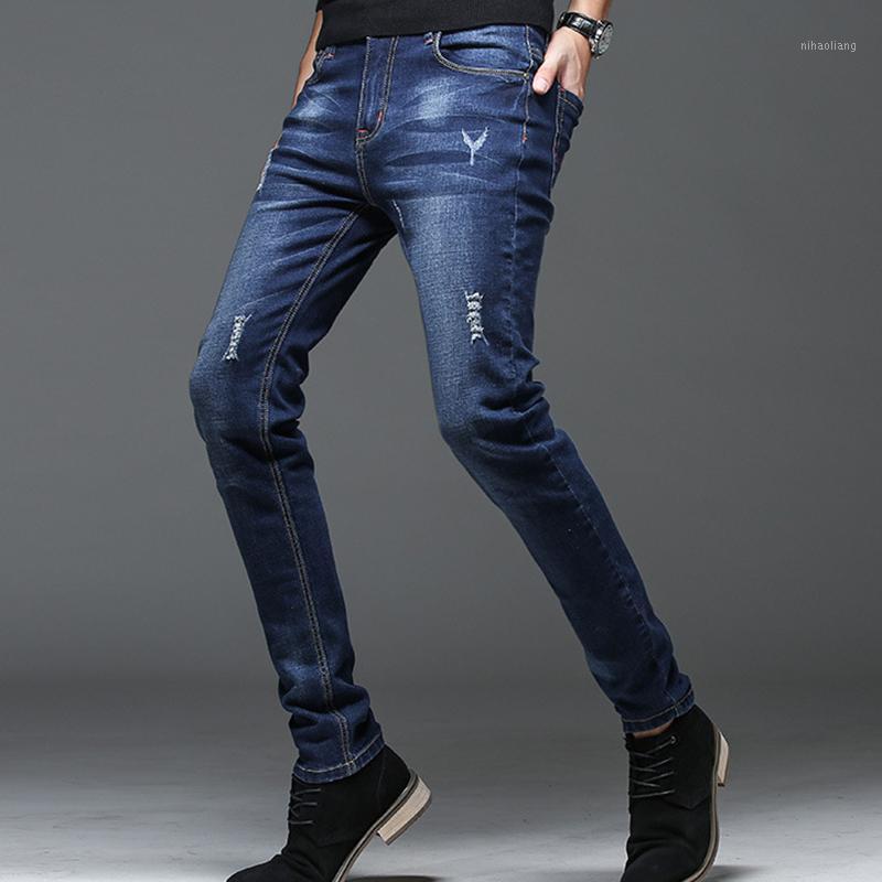 New elastic men jeans Slim Pencil Jeans Blue fashion casual zipper slim fit for cowboys jogging1
New elastic men jeans Slim Pencil Jeans Blue fashion casual zipper slim fit for cowboys jogging1