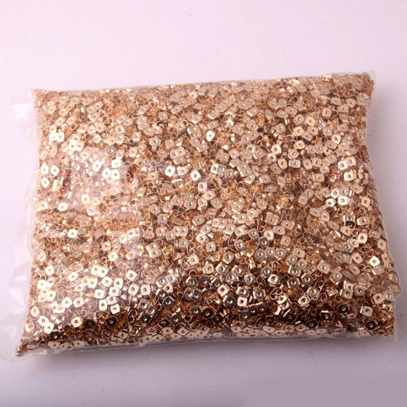 1000pcs/Lot Gold Silver Plated Butterfly Earring Backs Stoppers Earnuts Earring Plugs Alloy Findings DIY Jewelry Accessories Wholesale Price