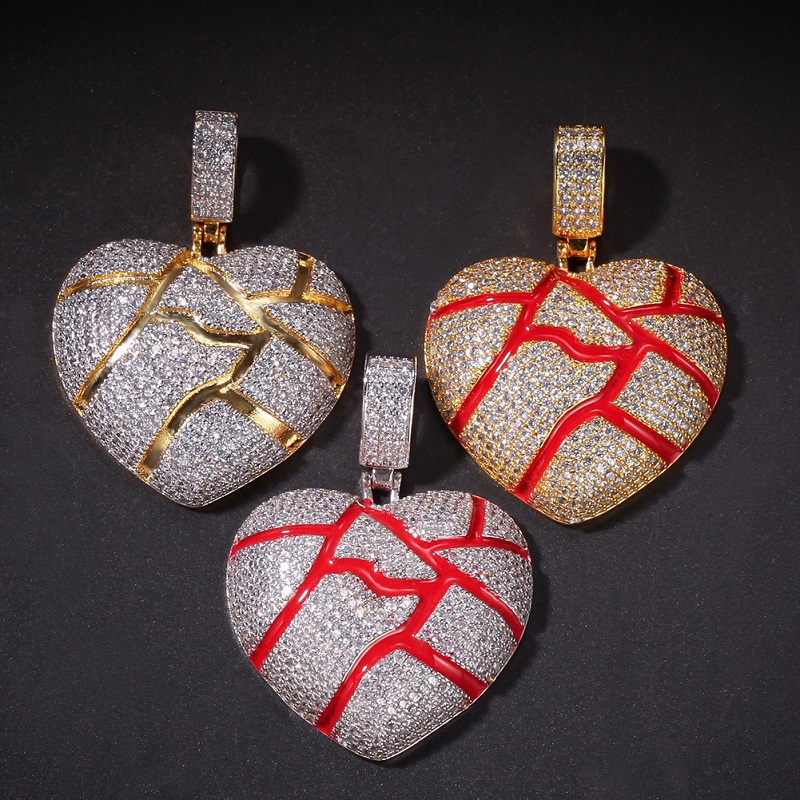Broken Heart Pendant Necklace For Mens Womens New Fashion Hip Hop Necklace Jewelry Iced Out Pendant Necklace
Broken Heart Pendant Necklace For Mens Womens New Fashion Hip Hop Necklace Jewelry Iced Out Pendant Necklace