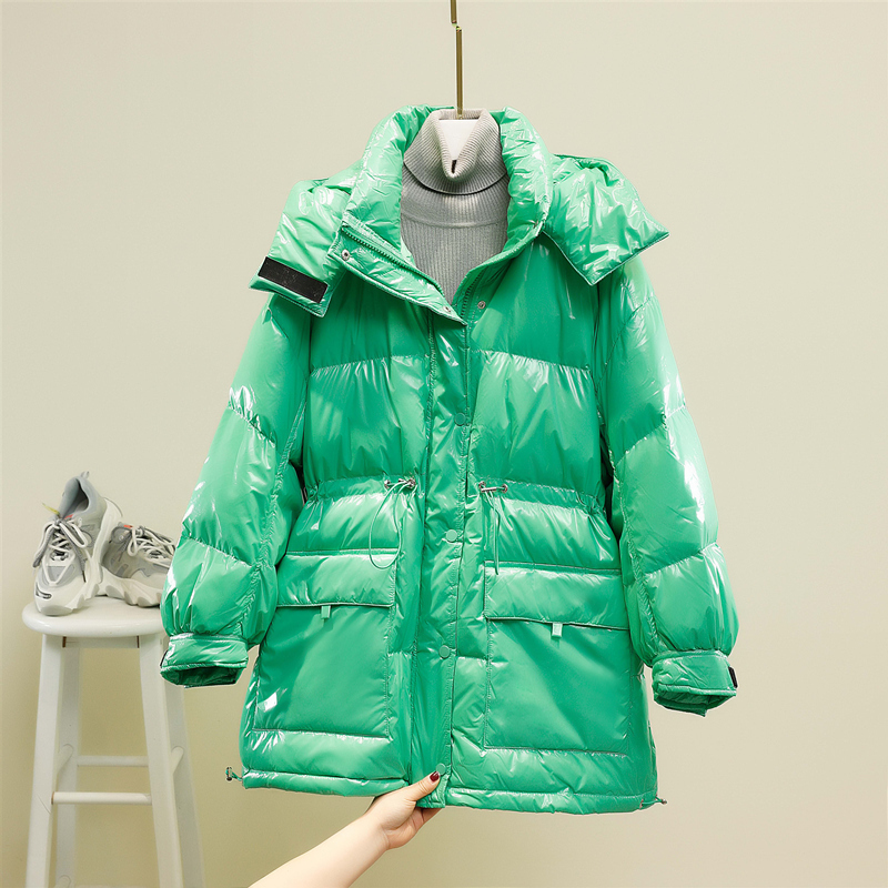 New Winter Jacket Women 90% White Duck Down Parkas Hooded Thicken Warm Female Down Jackets Purple Yellow Snow Feather Outwear T200910