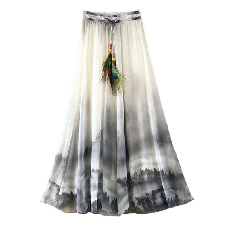 Summer Bohemian Long Skirt Chiffon Vintage Faldas Largas Elegant Print Saia Longa Ladies Casual Maxi Skirts Women Clothes Y200326, Style twenty three
Summer Bohemian Long Skirt Chiffon Vintage Faldas Largas Elegant Print Saia Longa Ladies Casual Maxi Skirts Women Clothes Y200326, Style twenty three