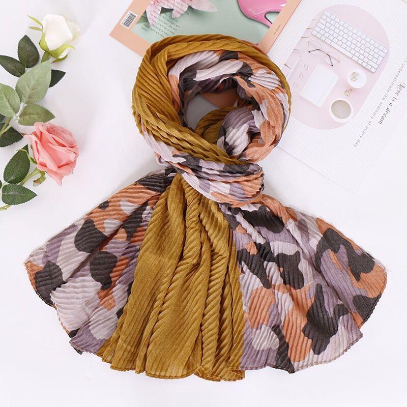 Summer Autumn women wrap scarf camouflage print hijab scarf patchwork head scarves for female
Summer Autumn women wrap scarf camouflage print hijab scarf patchwork head scarves for female