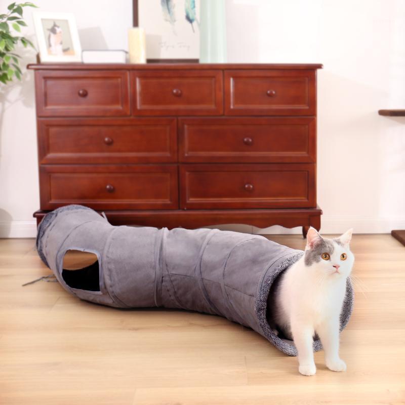 New Funny Cat Play Tunnel Foldable 2 Holes 130CM Cat Tunnel Play Crinkle Sound With Ball Kitten Toy1
New Funny Cat Play Tunnel Foldable 2 Holes 130CM Cat Tunnel Play Crinkle Sound With Ball Kitten Toy1