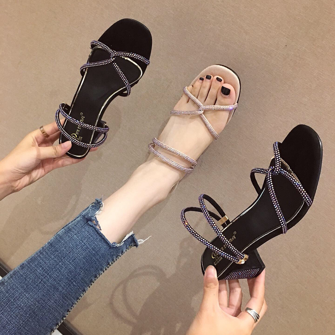 2021 New Double-style Double Purpose Made by Diamond Semi-tall Man in Thick Heels with Pomegranate Women's Sandals 20K6, Black
2021 New Double-style Double Purpose Made by Diamond Semi-tall Man in Thick Heels with Pomegranate Women's Sandals 20K6, Black