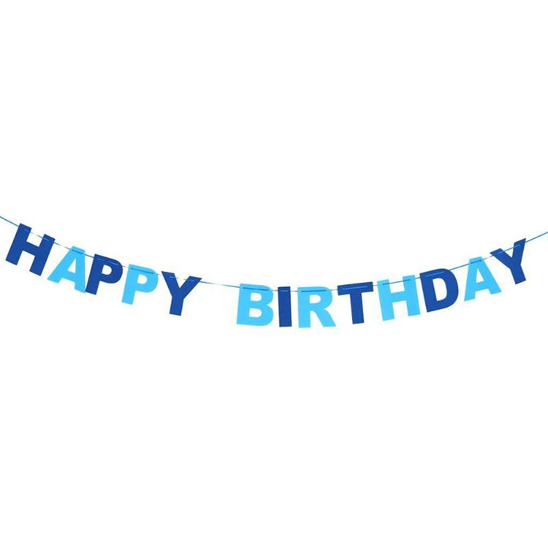 New Happy Birthday Banners HAPPY BIRTHDAY Non Woven Pennant Flags Bunting Garland Banner Party Home Hanging Decor (Blue
New Happy Birthday Banners HAPPY BIRTHDAY Non Woven Pennant Flags Bunting Garland Banner Party Home Hanging Decor (Blue