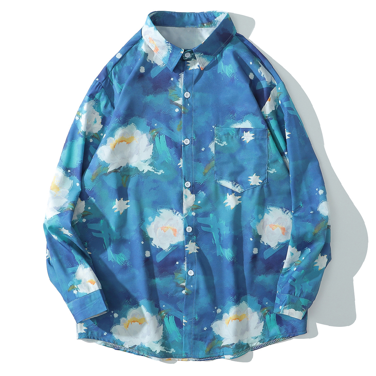 2021 New Hip Hop Flowers Oil Painting Print Long Sleeve Men Harajuku Streetwear Hawaiian Beach Shirts Cotton Oversize Holiday Shirt 6lzg, Blue
2021 New Hip Hop Flowers Oil Painting Print Long Sleeve Men Harajuku Streetwear Hawaiian Beach Shirts Cotton Oversize Holiday Shirt 6lzg, Blue