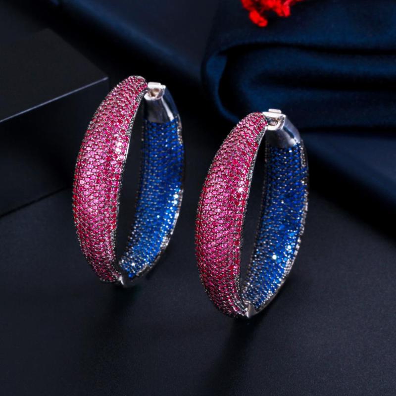 Vintage Red Blue Hoop Earrings Women ESYS0333 Cubic Zircon Charm Iced Out Bling Elegant Luxury Trendy Gift Jewelry
Vintage Red Blue Hoop Earrings Women ESYS0333 Cubic Zircon Charm Iced Out Bling Elegant Luxury Trendy Gift Jewelry