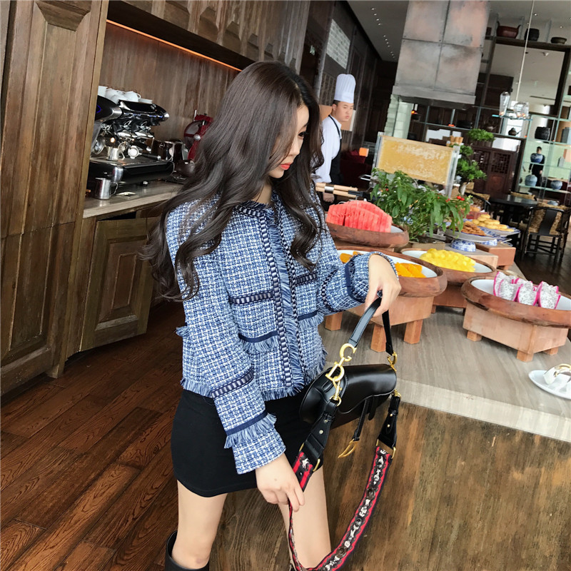 2021 New Stylish Tweed Contrast Colour Vintage Plaid Tassel Short Retro Harvest Jacket CUQF, Black
2021 New Stylish Tweed Contrast Colour Vintage Plaid Tassel Short Retro Harvest Jacket CUQF, Black