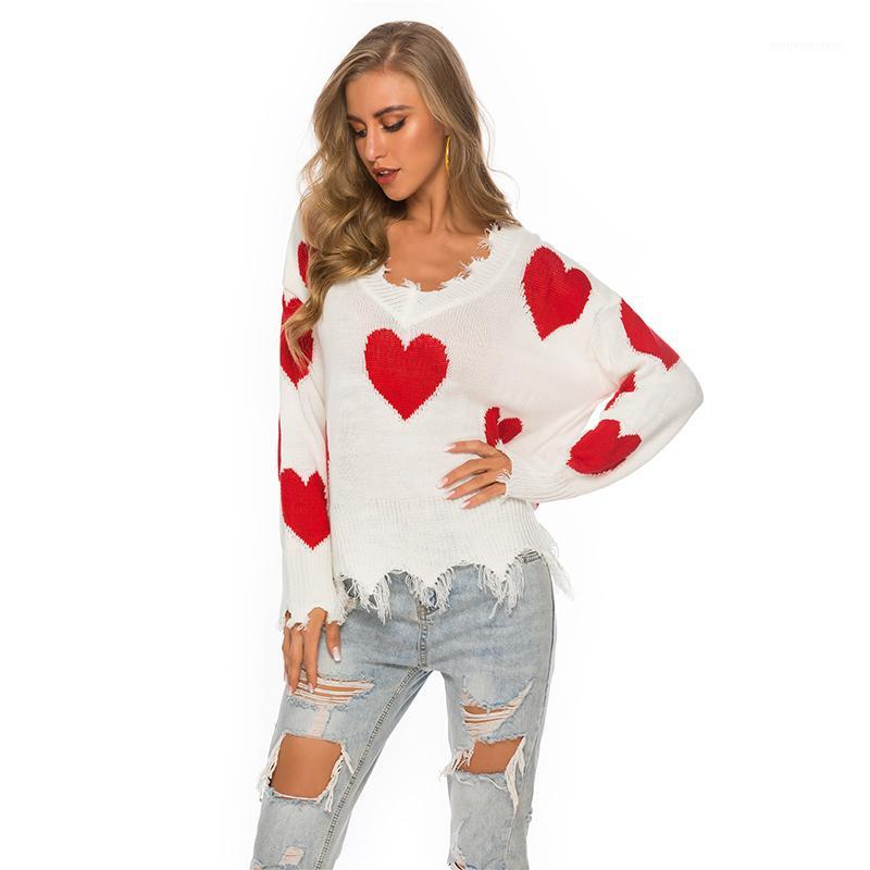 Loose Tassel Cute Sweet Love Heart Sweater Women 2019 Spring Autumn Ladies V-Neck Knitted Pullovers Female Sweaters1, White
Loose Tassel Cute Sweet Love Heart Sweater Women 2019 Spring Autumn Ladies V-Neck Knitted Pullovers Female Sweaters1, White